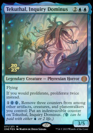 Tekuthal, Inquiry Dominus [Phyrexia: All Will Be One Prerelease Promos] | PLUS EV GAMES 