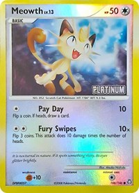 Meowth (Platinum) (106) [Burger King Promos]