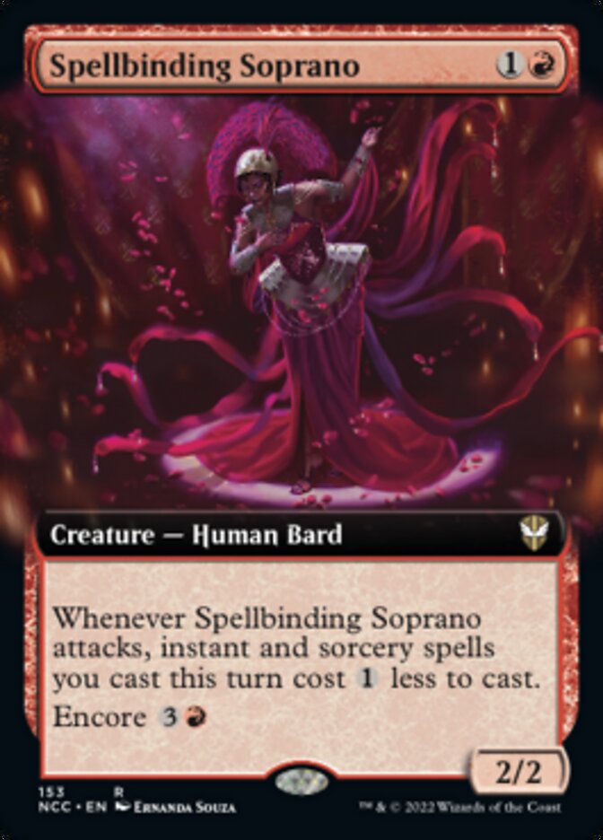 Spellbinding Soprano (Extended Art) [Streets of New Capenna Commander] | PLUS EV GAMES 