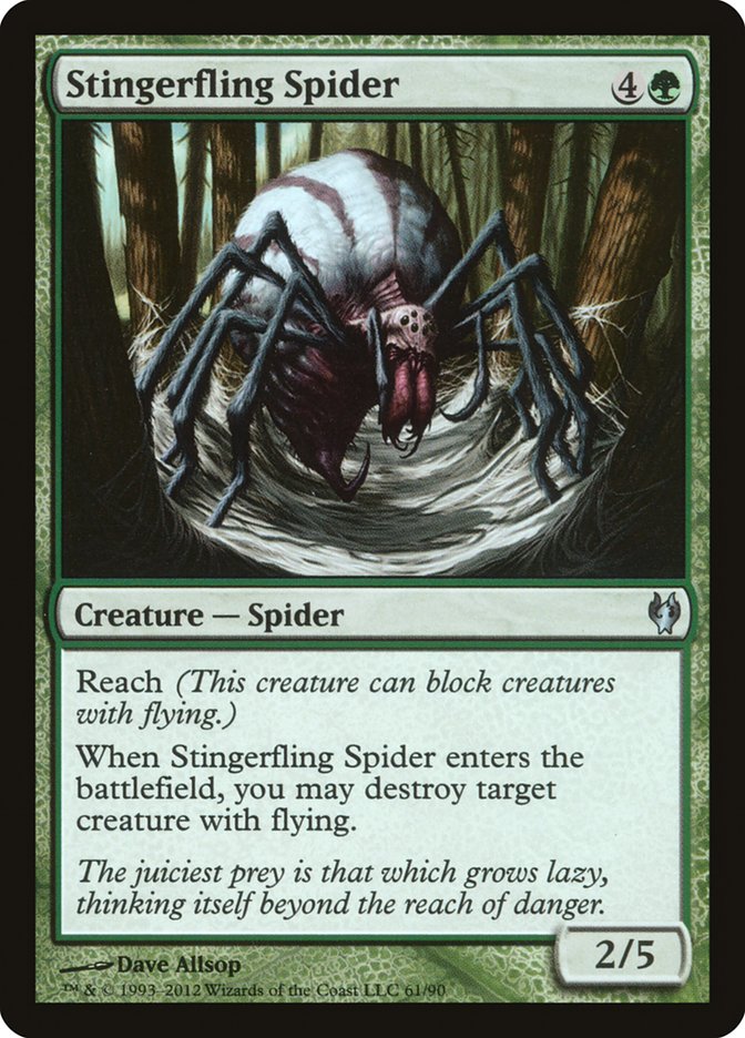 Stingerfling Spider [Duel Decks: Izzet vs. Golgari] | PLUS EV GAMES 