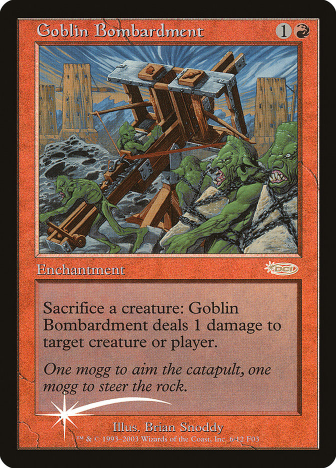 Goblin Bombardment [Friday Night Magic 2003] | PLUS EV GAMES 