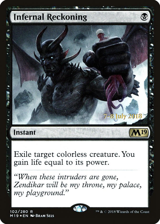 Infernal Reckoning  [Core Set 2019 Prerelease Promos] | PLUS EV GAMES 