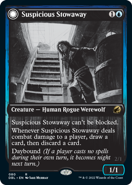 Suspicious Stowaway // Seafaring Werewolf [Innistrad: Double Feature] | PLUS EV GAMES 