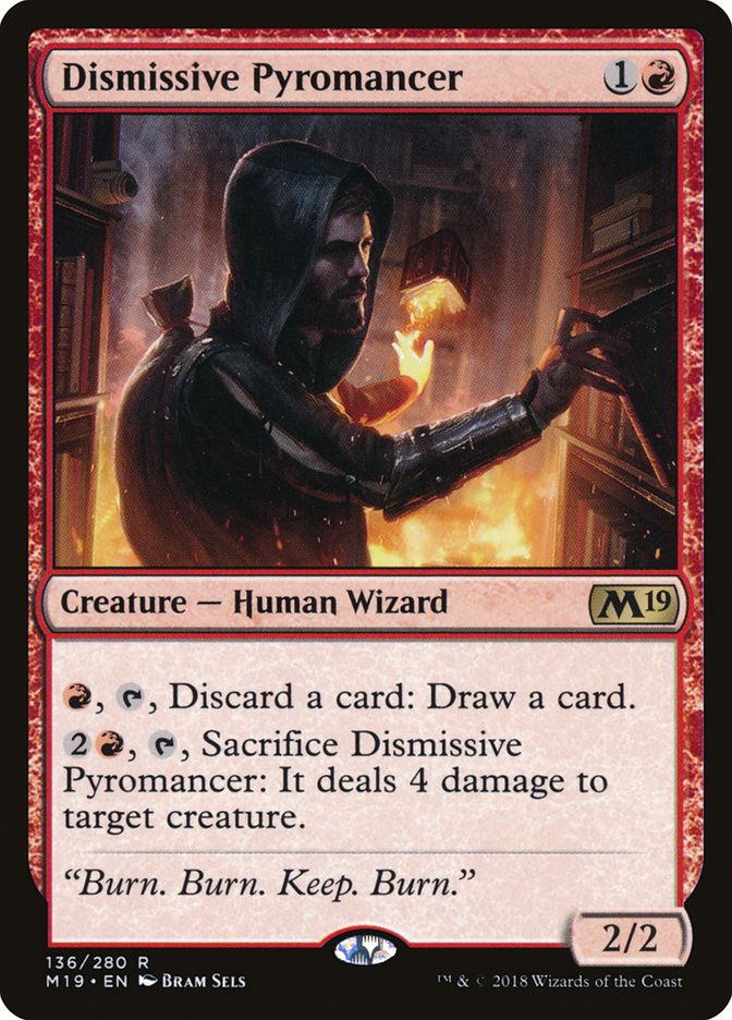 Dismissive Pyromancer [Core Set 2019] | PLUS EV GAMES 