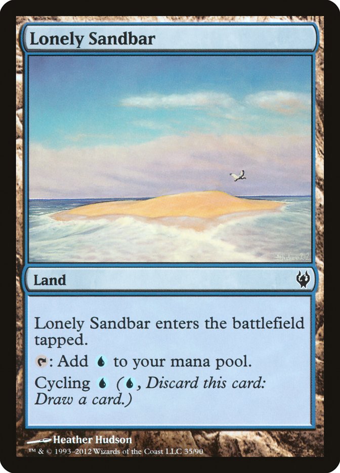 Lonely Sandbar [Duel Decks: Izzet vs. Golgari] | PLUS EV GAMES 