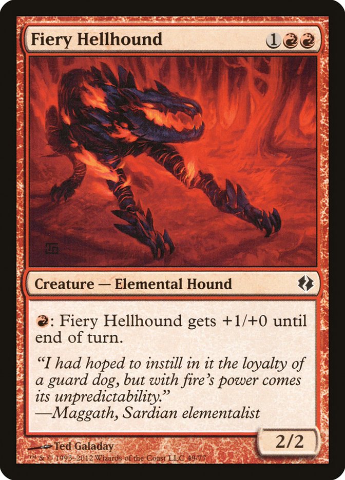 Fiery Hellhound [Duel Decks: Venser vs. Koth] | PLUS EV GAMES 