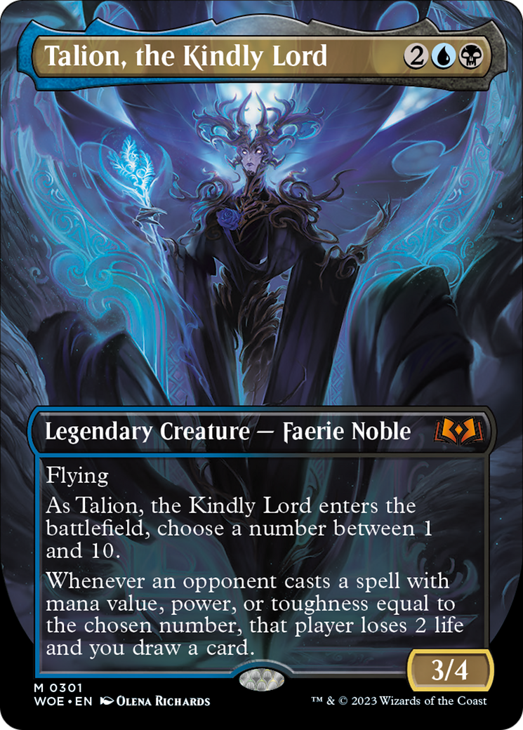 Talion, the Kindly Lord (Borderless Alternate Art) [Wilds of Eldraine] | PLUS EV GAMES 