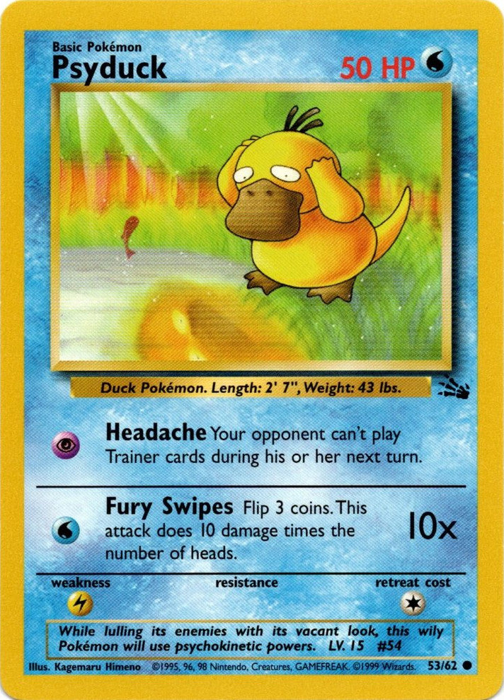 Psyduck (53/62) [Fossil Unlimited] | PLUS EV GAMES 