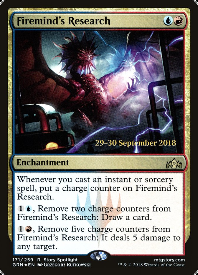 Firemind's Research  [Guilds of Ravnica Prerelease Promos] | PLUS EV GAMES 