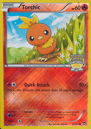 Torchic (12/111) (City Championship Promo) [XY: Furious Fists] | PLUS EV GAMES 