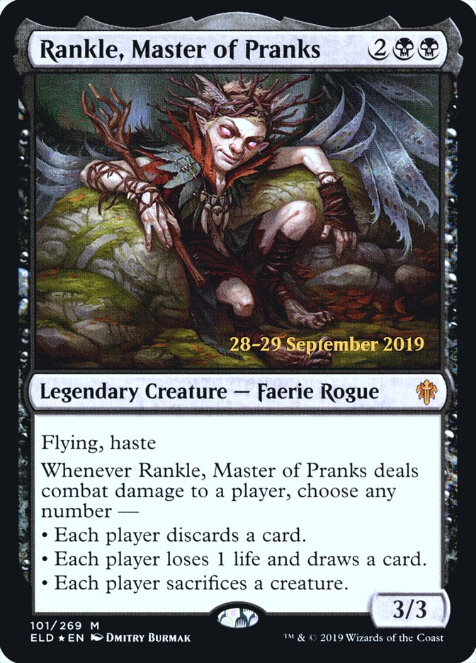 Rankle, Master of Pranks  [Throne of Eldraine Prerelease Promos] | PLUS EV GAMES 