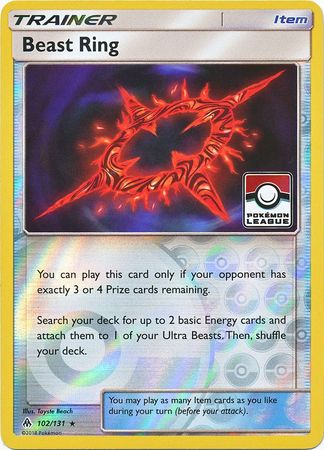 Beast Ring (102a/131) (League Promo) [Sun & Moon: Forbidden Light]