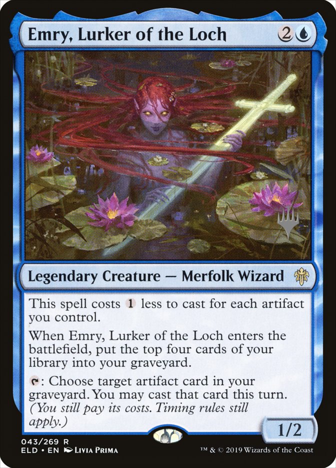 Emry, Lurker of the Loch (Promo Pack) [Throne of Eldraine Promos] | PLUS EV GAMES 