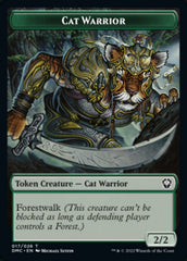 Saproling // Cat Warrior Double-sided Token [Dominaria United Tokens] | PLUS EV GAMES 