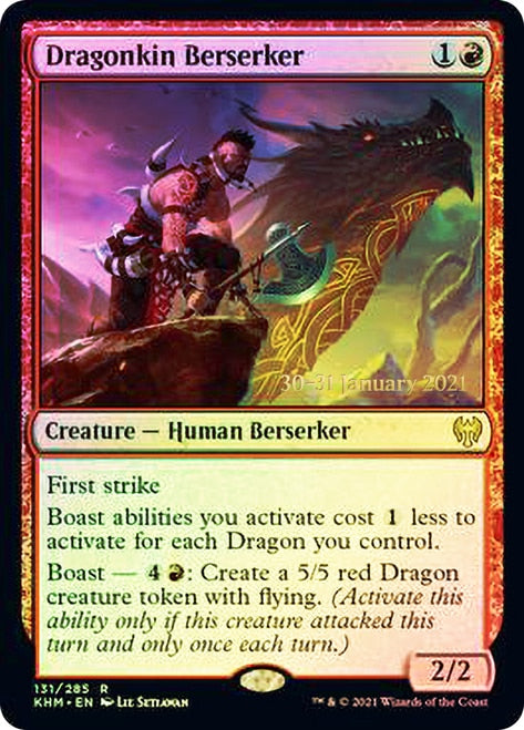 Dragonkin Berserker  [Kaldheim Prerelease Promos] | PLUS EV GAMES 