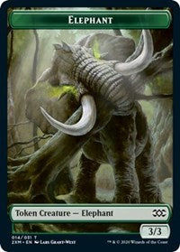 Elephant // Golem Double-sided Token [Double Masters Tokens] | PLUS EV GAMES 