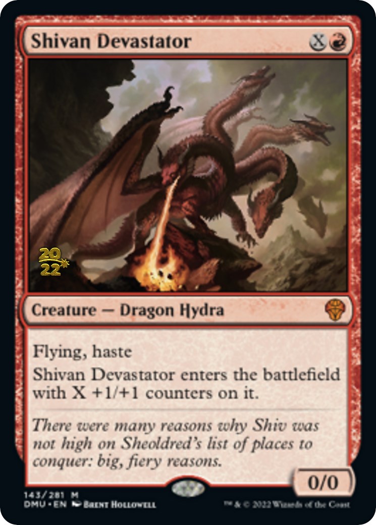 Shivan Devastator [Dominaria United Prerelease Promos] | PLUS EV GAMES 