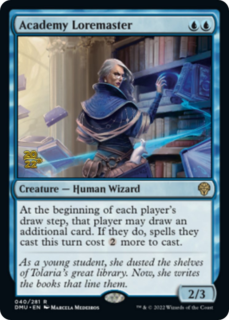 Academy Loremaster [Dominaria United Prerelease Promos] | PLUS EV GAMES 