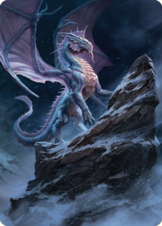 Ancient Silver Dragon Art Card (06) [Commander Legends: Battle for Baldur's Gate Art Series] | PLUS EV GAMES 