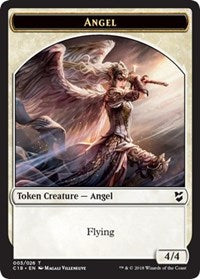 Angel // Soldier Double-sided Token [Commander 2018 Tokens] | PLUS EV GAMES 