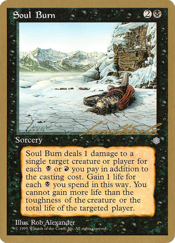 Soul Burn (Leon Lindback) [Pro Tour Collector Set] | PLUS EV GAMES 