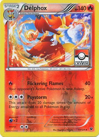 Delphox (13/124) (League Promo) [XY: Fates Collide] | PLUS EV GAMES 