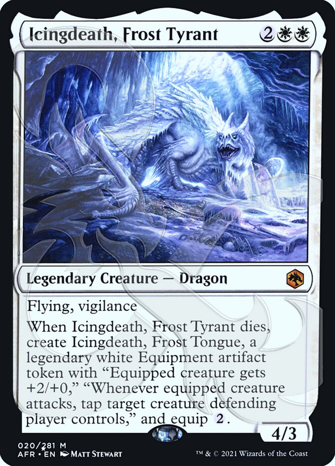 Icingdeath, Frost Tyrant (Ampersand Promo) [Dungeons & Dragons: Adventures in the Forgotten Realms Promos] | PLUS EV GAMES 