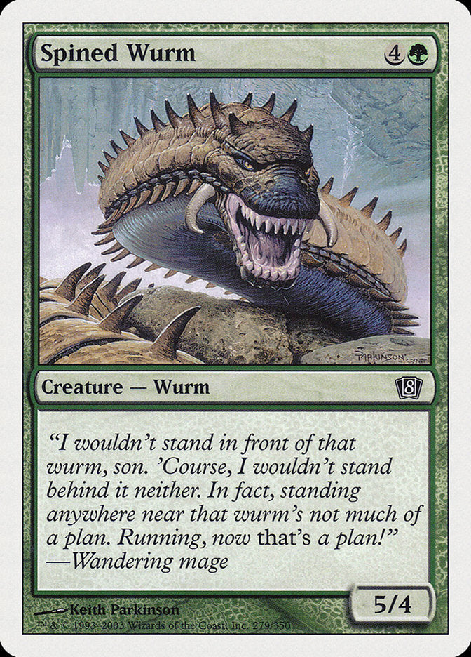 Spined Wurm [Eighth Edition] | PLUS EV GAMES 