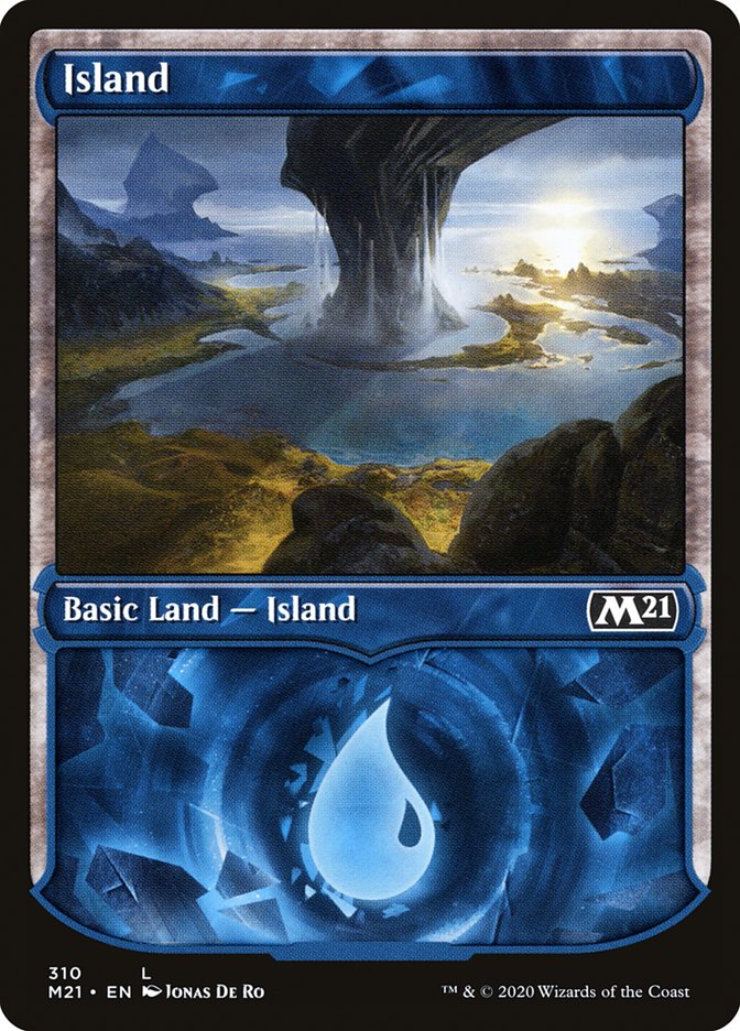 Island (310) (Showcase) [Core Set 2021] | PLUS EV GAMES 