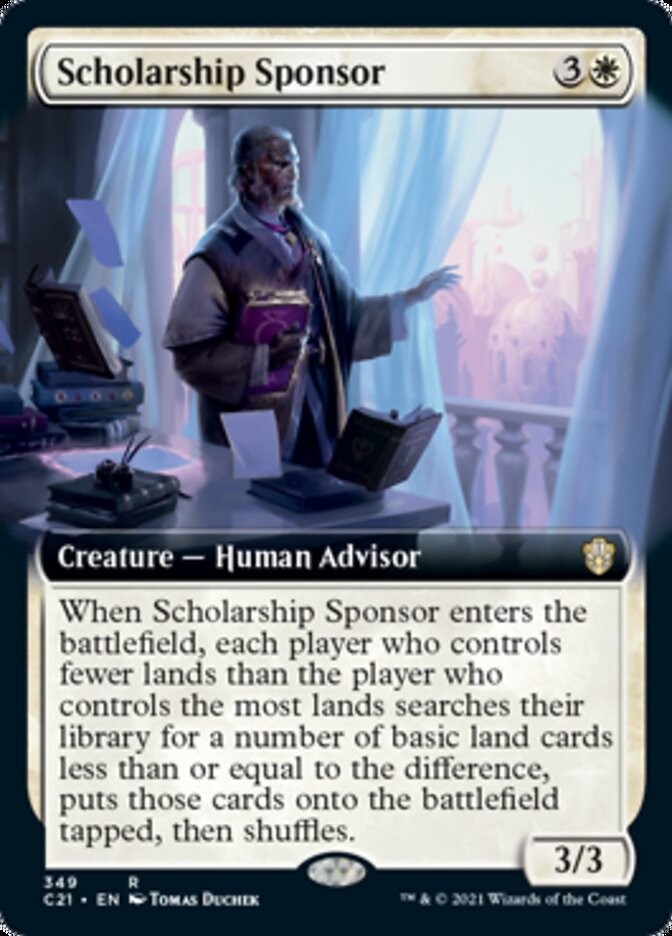 Scholarship Sponsor (Extended) [Commander 2021] | PLUS EV GAMES 