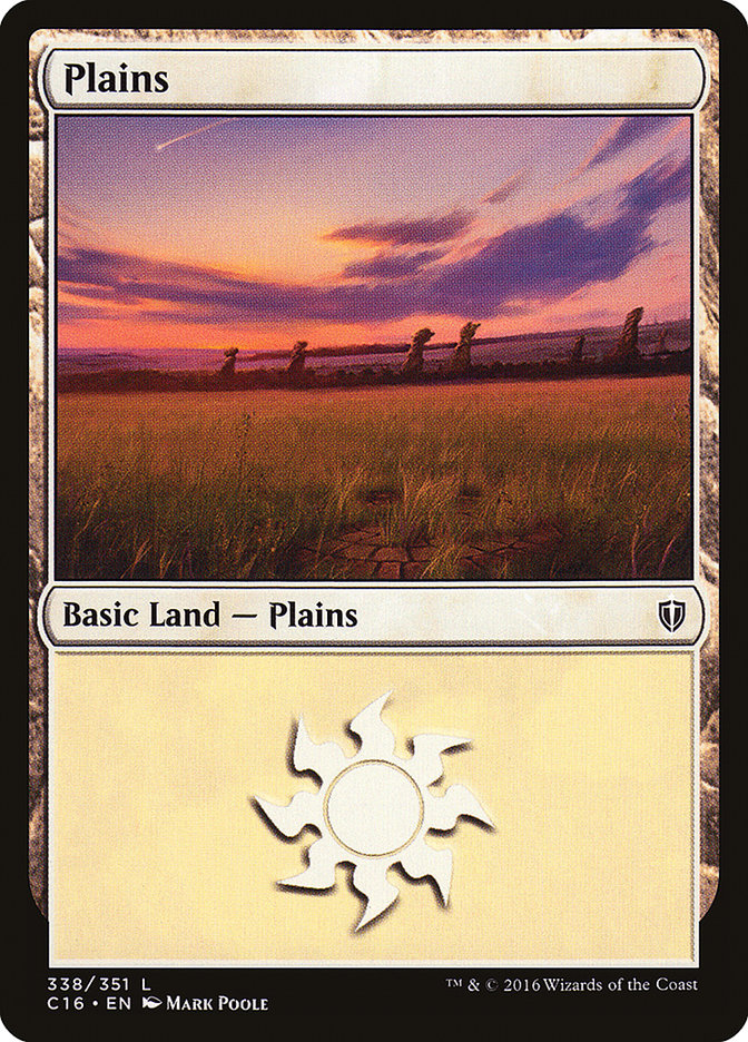 Plains (338) [Commander 2016] | PLUS EV GAMES 