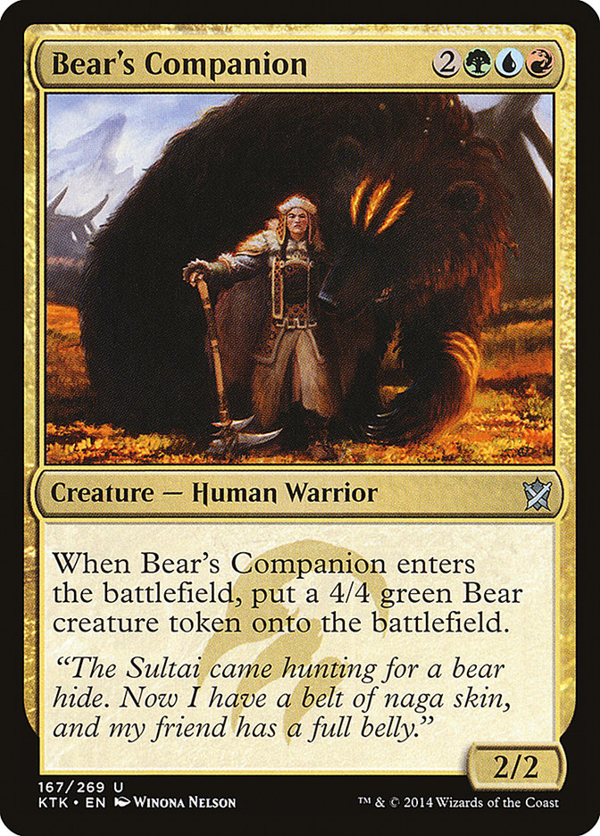 Bear's Companion [Khans of Tarkir] | PLUS EV GAMES 