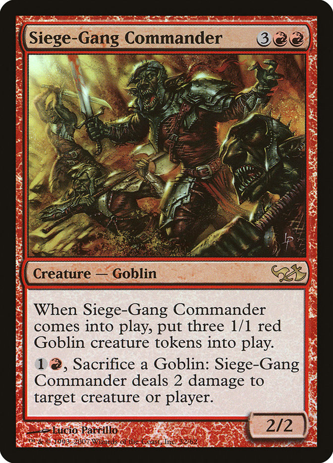 Siege-Gang Commander [Duel Decks: Elves vs. Goblins] | PLUS EV GAMES 