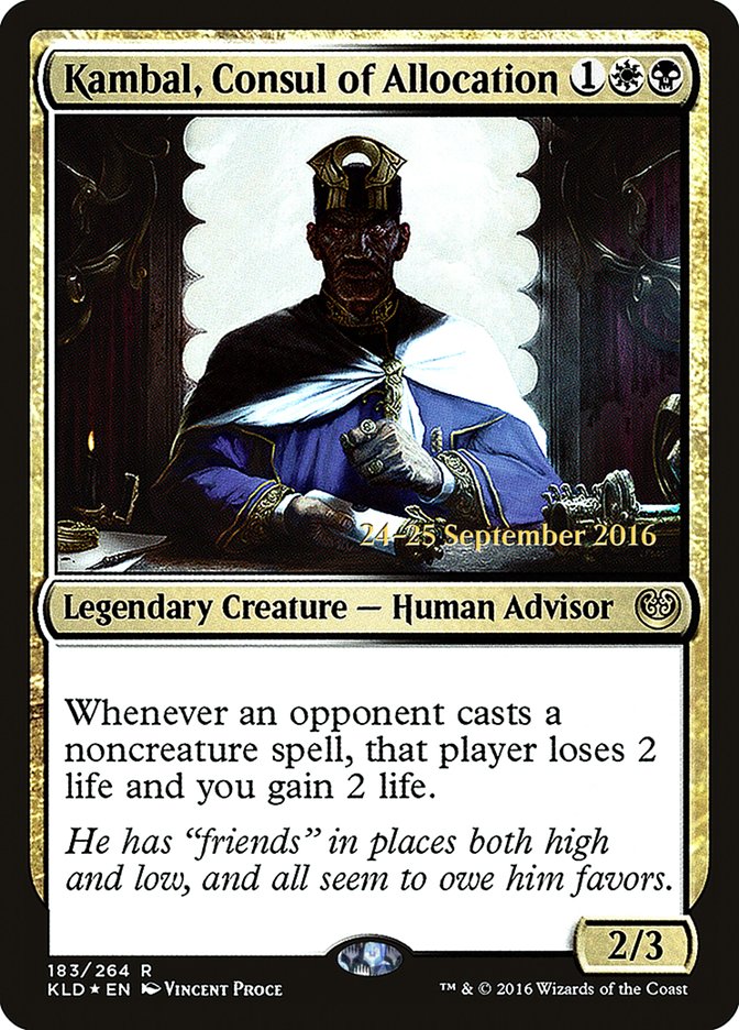 Kambal, Consul of Allocation  [Kaladesh Prerelease Promos] | PLUS EV GAMES 