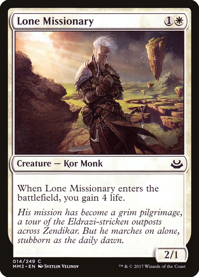 Lone Missionary [Modern Masters 2017] | PLUS EV GAMES 