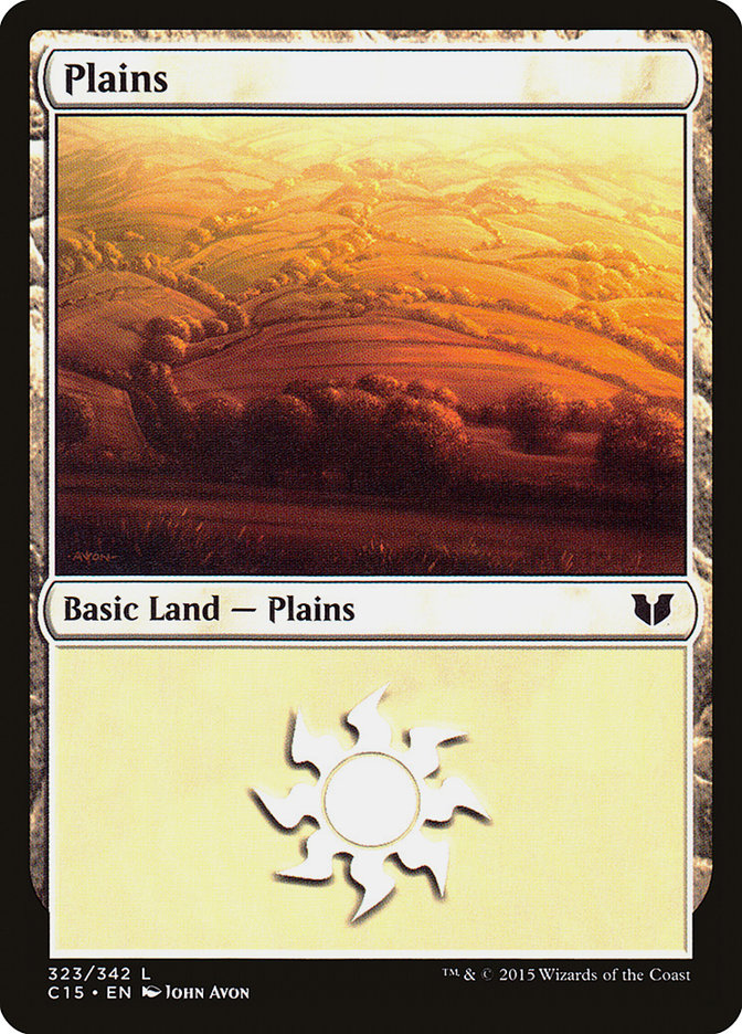 Plains (323) [Commander 2015] | PLUS EV GAMES 