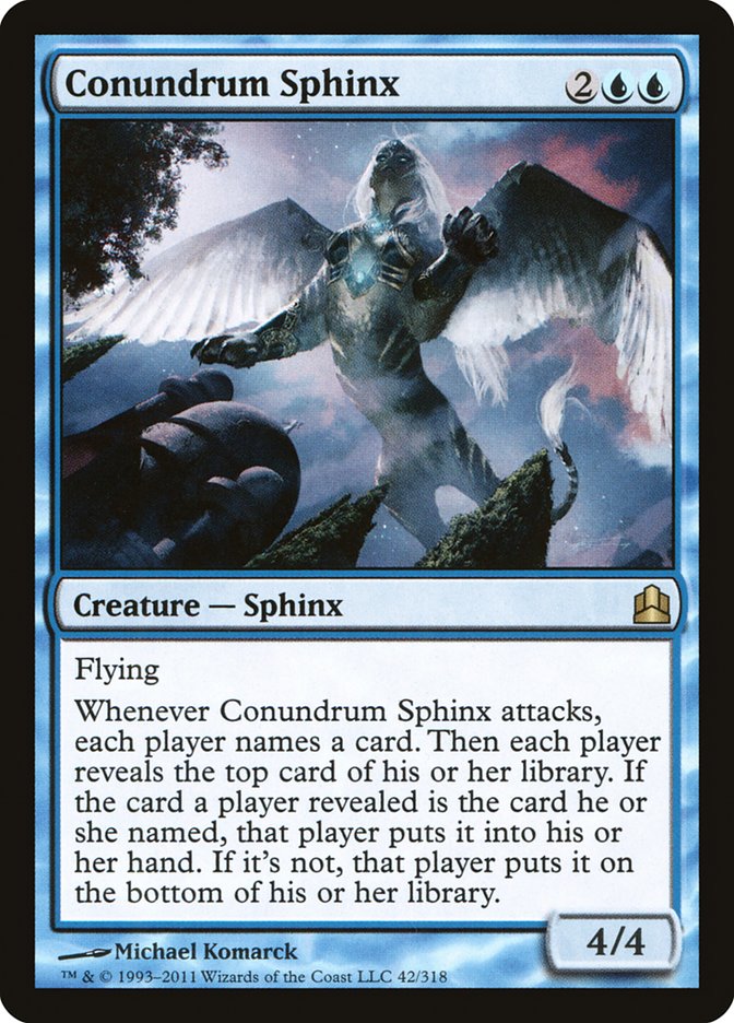 Conundrum Sphinx [Commander 2011] | PLUS EV GAMES 
