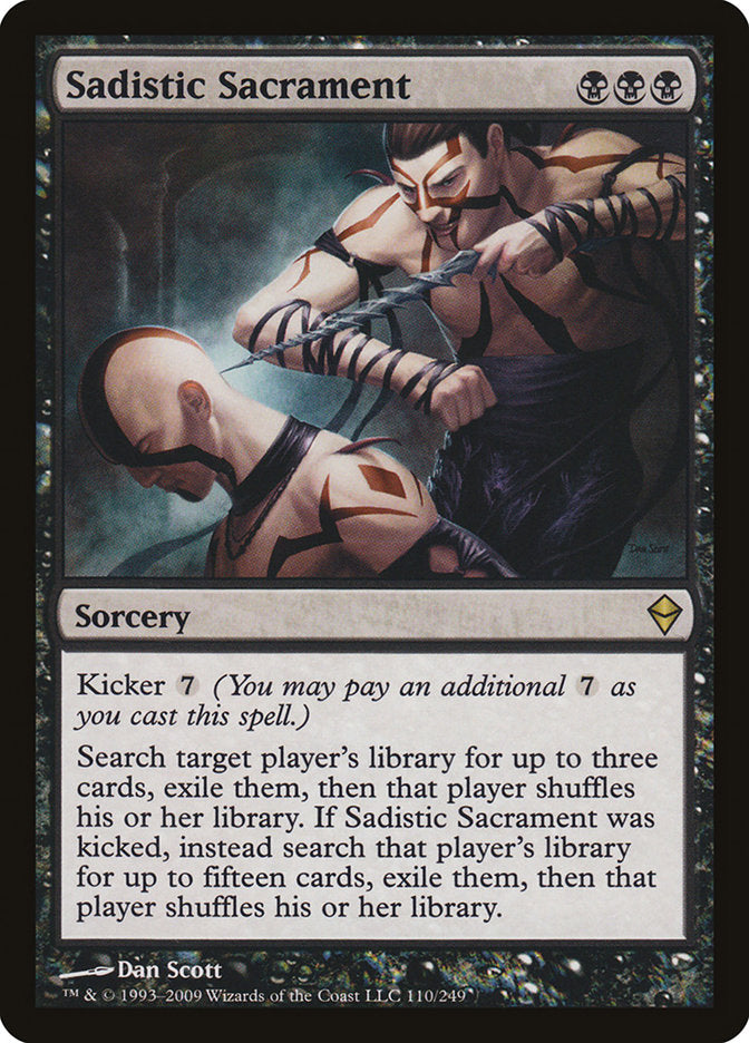 Sadistic Sacrament [Zendikar] | PLUS EV GAMES 