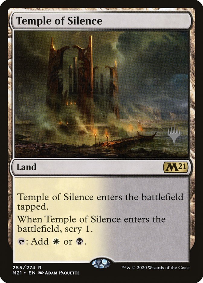 Temple of Silence (Promo Pack) [Core Set 2021 Promos] | PLUS EV GAMES 
