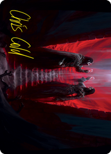 Vampires' Vengeance Art Card (Gold-Stamped Signature) [Innistrad: Crimson Vow Art Series]