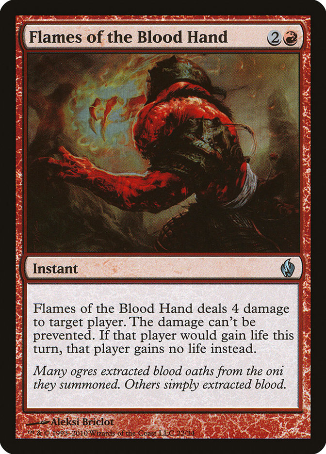 Flames of the Blood Hand [Premium Deck Series: Fire and Lightning] | PLUS EV GAMES 