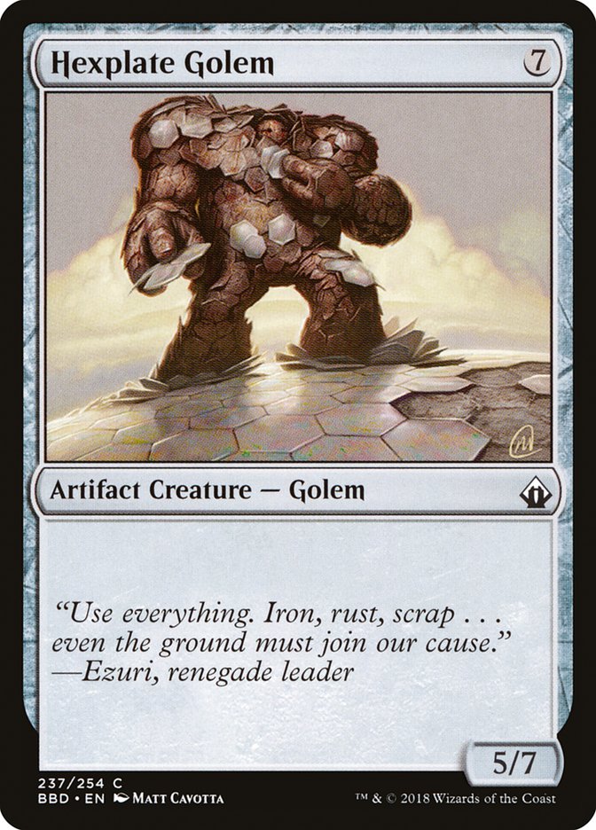 Hexplate Golem [Battlebond] | PLUS EV GAMES 