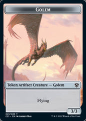 Golem (025) // Thopter Token [Commander 2021 Tokens] | PLUS EV GAMES 