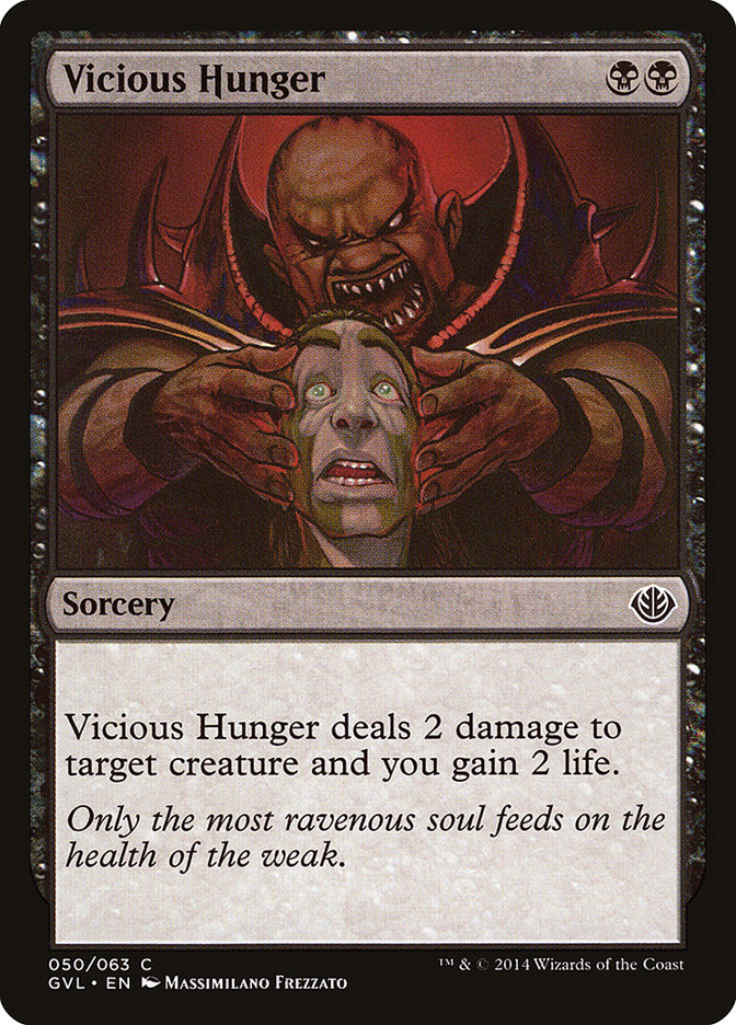 Vicious Hunger (Garruk vs. Liliana) [Duel Decks Anthology] | PLUS EV GAMES 