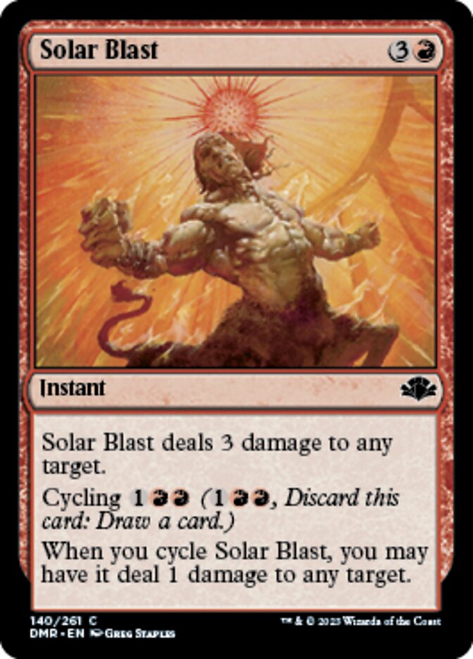 Solar Blast [Dominaria Remastered] | PLUS EV GAMES 