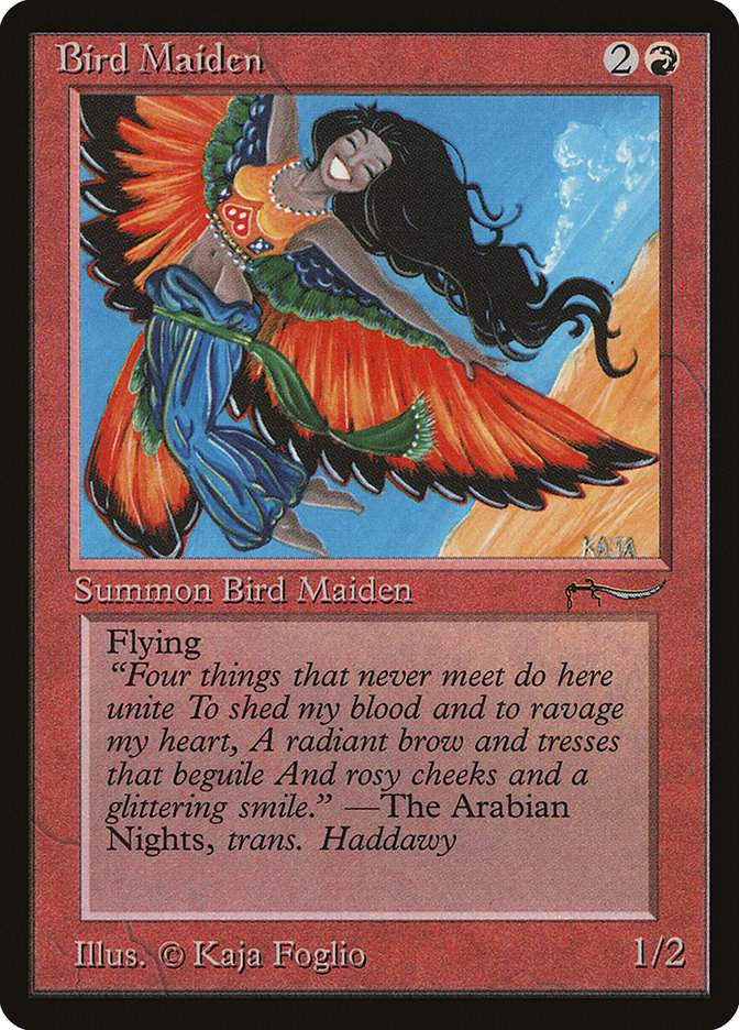 Bird Maiden (Light Mana Cost) [Arabian Nights] | PLUS EV GAMES 