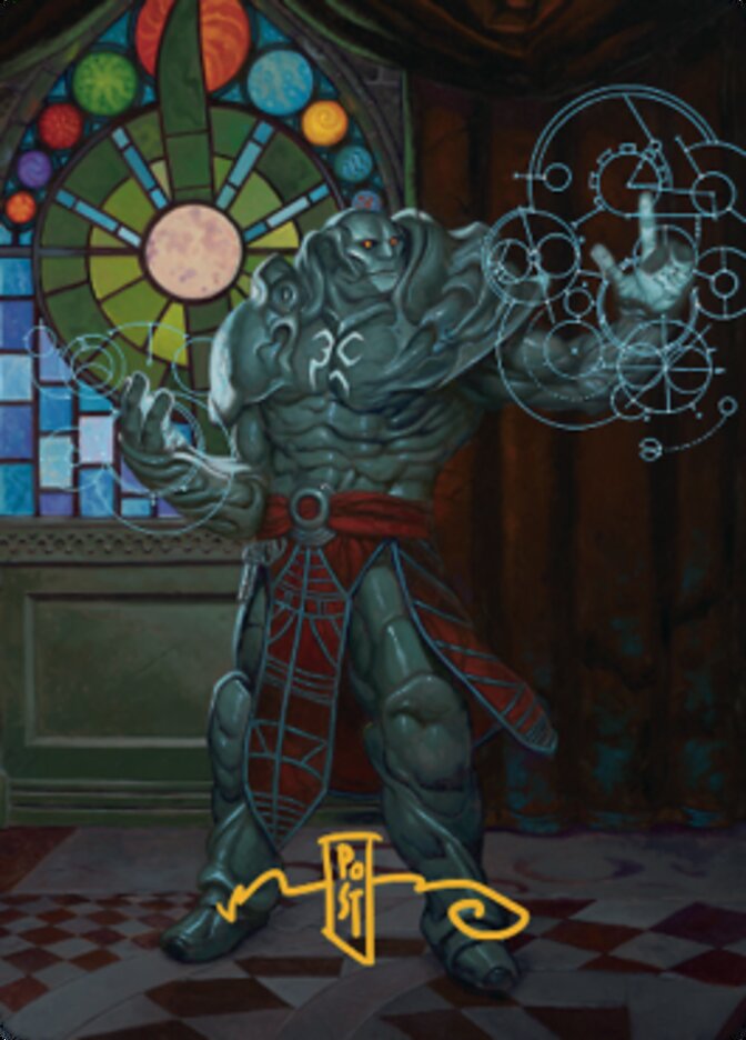 Karn, Living Legacy Art Card 2 (Gold-Stamped Signature) [Dominaria United Art Series] | PLUS EV GAMES 