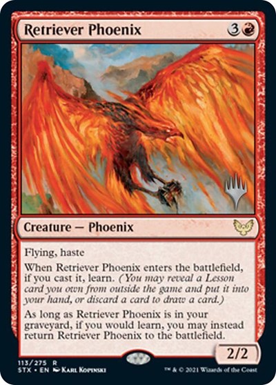 Retriever Phoenix (Promo Pack) [Strixhaven: School of Mages Promos] | PLUS EV GAMES 