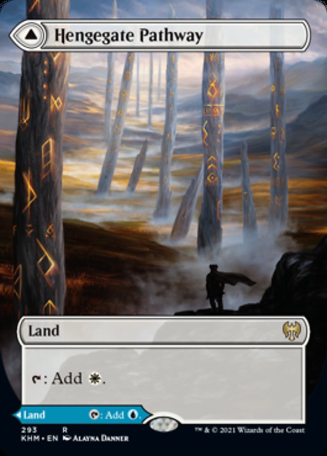 Hengegate Pathway // Mistgate Pathway (Borderless Alternate Art) [Kaldheim] | PLUS EV GAMES 