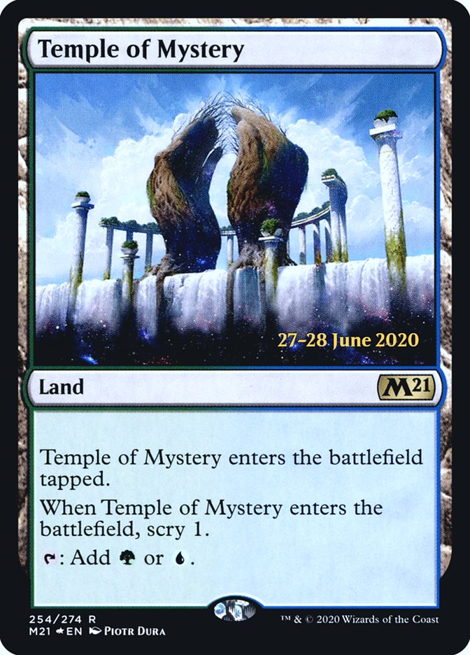 Temple of Mystery  [Core Set 2021 Prerelease Promos] | PLUS EV GAMES 